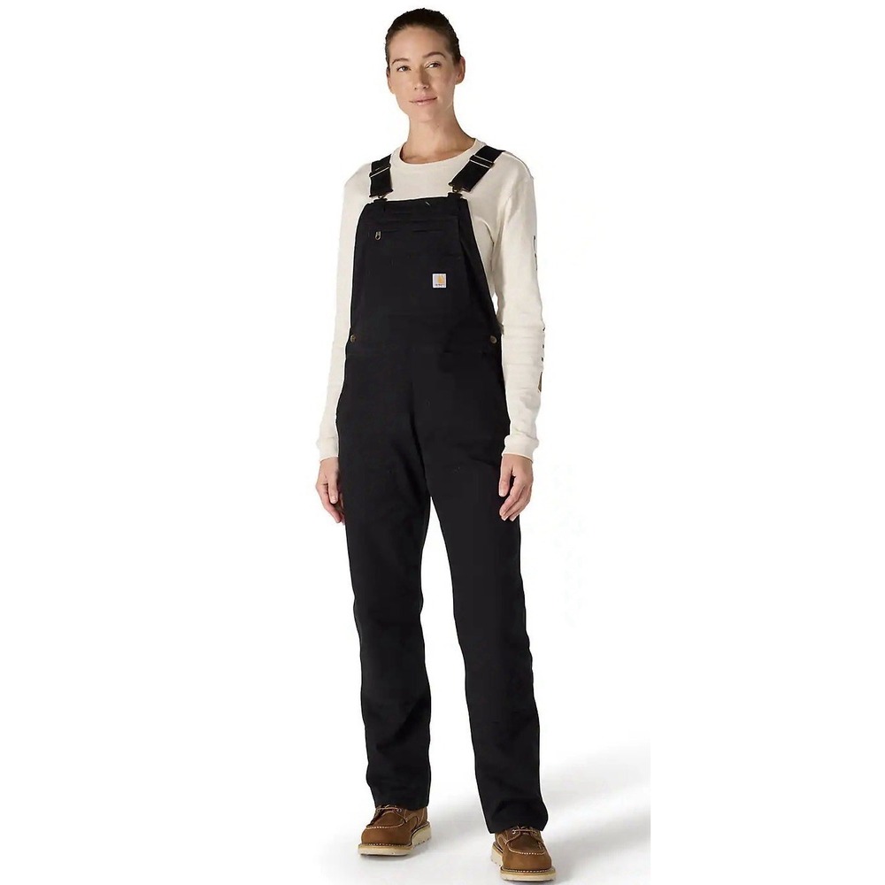 Carhartt women's ashland bib overall XL (16-18) Regular Black